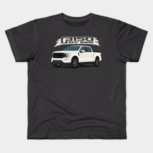 Car truck off road  f-150 white Kids T-Shirt